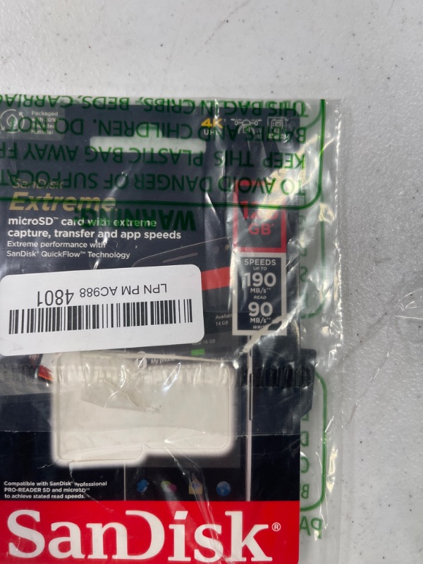 Photo 2 of **MISSING ADAPTER ONLY SD CARD**SanDisk 128GB Extreme microSDXC UHS-I Memory Card with Adapter - C10, U3, V30, 4K, 5K, A2, Micro SD Card - SDSQXAA-128G-GN6MA & MobileMate USB 3.0 microSD Card Reader- SDDR-B531-GN6NN