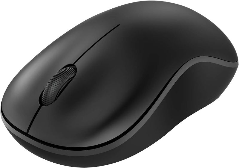 Photo 1 of Bluetooth Mouse, 2.4G Wireless Mouse Dual Mode(Bluetooth 5.0+USB), Computer Mouse Wireless with USB Receiver, Ergonomic Mouse Compatible with Laptop, iPad, MacOS, PC, Windows, Android (Black)
