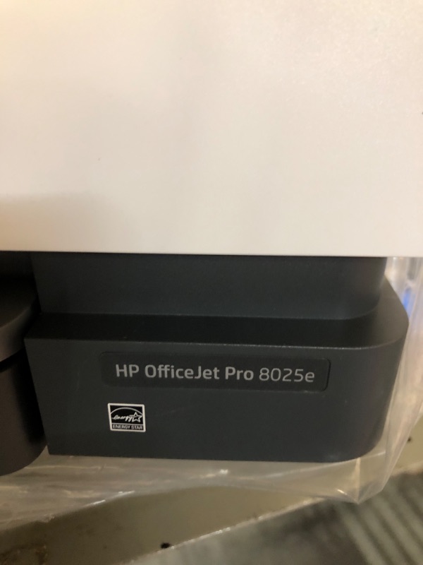 Photo 7 of *****HINGES DAMAGED//SOLD AS PARTS ONLY////NON FUNCTIONAL******HP OfficeJet Pro 8025e Wireless Color All-in-One Printer with bonus 6 free months Instant Ink with HP+ (1K7K3A), Gray