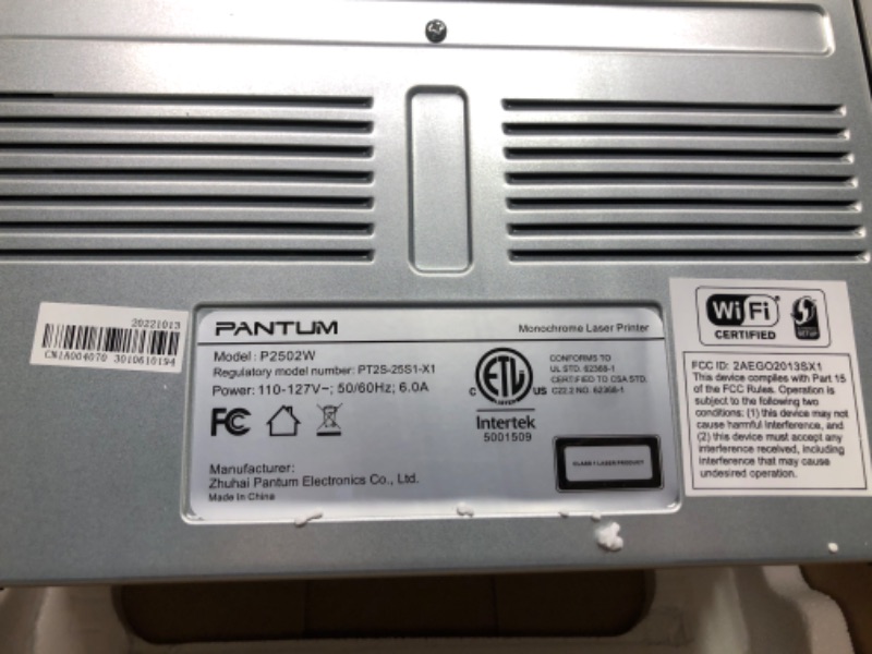 Photo 5 of Pantum Wireless Monochrome Laser Printer