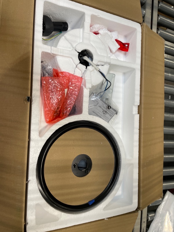 Photo 1 of **USED**FOR PARTS**Aerodyne 52 in. Indoor Matte Black Smart Ceiling Fan with Light Kit and Remote Control