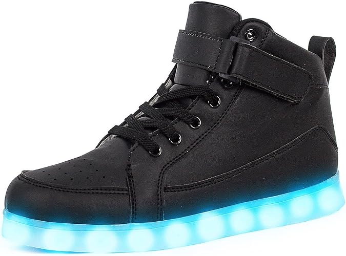 Photo 1 of IGxx LED Light Up Shoes Light for Men High Top LED Sneakers USB Recharging Shoes Women Glowing Luminous Flashing Shoes LED46 SIZE MEN
