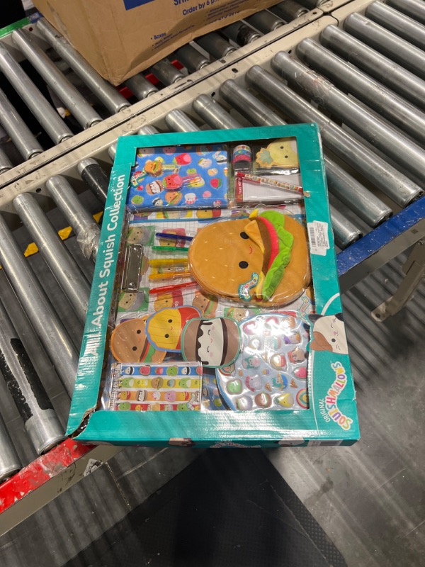 Photo 1 of Fashion Angels Squishmallows All About Carl The Cheeseburger Stationery Set – Includes Carl Pencil Pouch - 1200+ Squishmallows Stickers - Activity Journal - 5 Gel Pens, Sticky Notes and More!