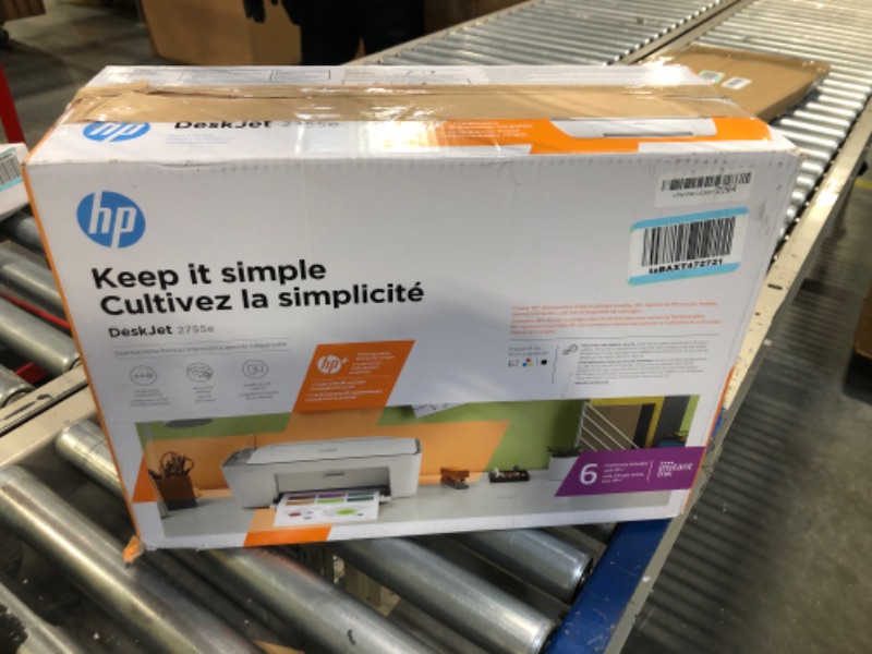 Photo 2 of HP DeskJet 2755e Wireless Color inkjet-printer, Print, scan, copy, Easy setup, Mobile printing,***USED*** 