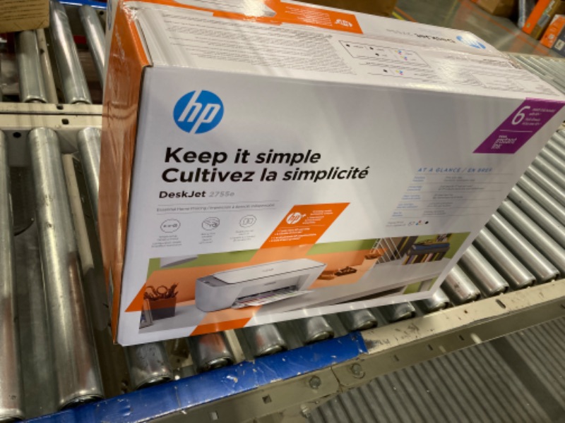 Photo 3 of HP DeskJet 27 Series All-in-One Color Inkjet Printer, Print Copy Scan, Mobile Printing, Wireless USB Connectivity, Up to 4800 x 1200 DPI, Up to 7 ISO PPM, Gray, with MTC Printer Cable