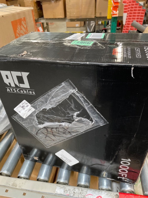 Photo 1 of CAT6 Plenum (CMP) Cable 1000FT | Network Analyzer Test Passed | 23AWG 4Pair, Solid 550MHz Network Cable 10Gigabit UTP, Available in Blue, White, Green, Gray, Black, Red & Yellow Color (Blue)
***OPEN BOX ITEM***