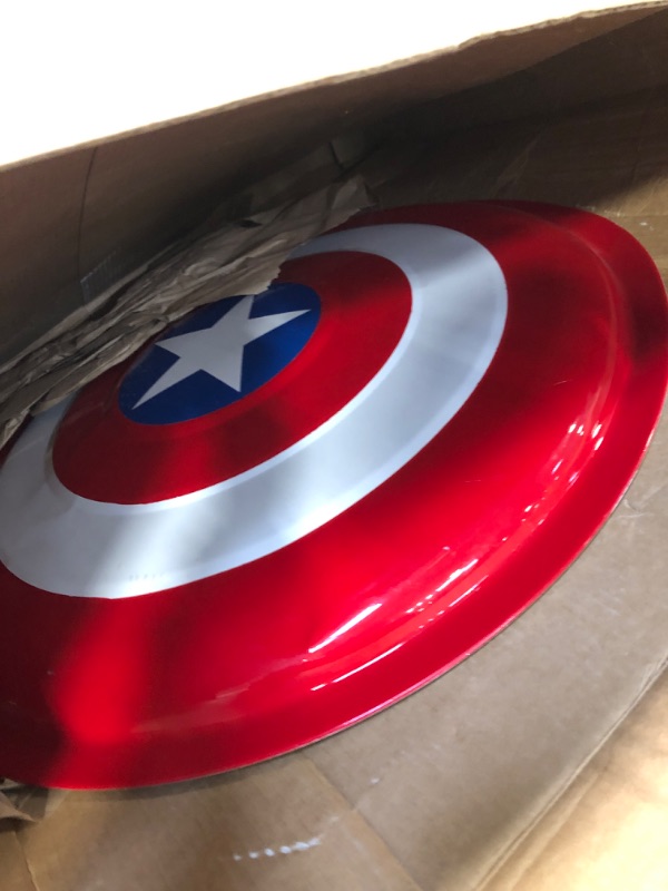 Photo 3 of AMARONE Captain America Shield Kids Superhero role-playing toy shield red