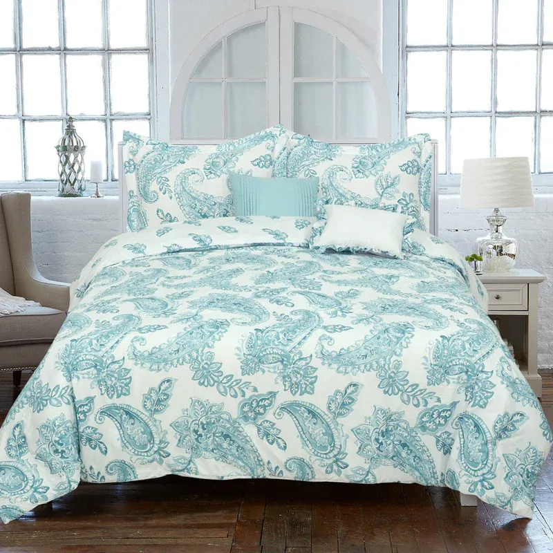 Photo 1 of 5-Piece Set: Sloane Street Aruba Paisley Comforter Set
