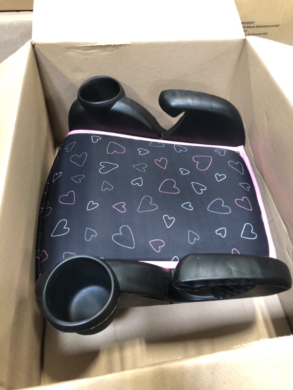 Photo 2 of Evenflo GoTime No Back Booster Car Seat (Amore Pink) No Back Amore Pink