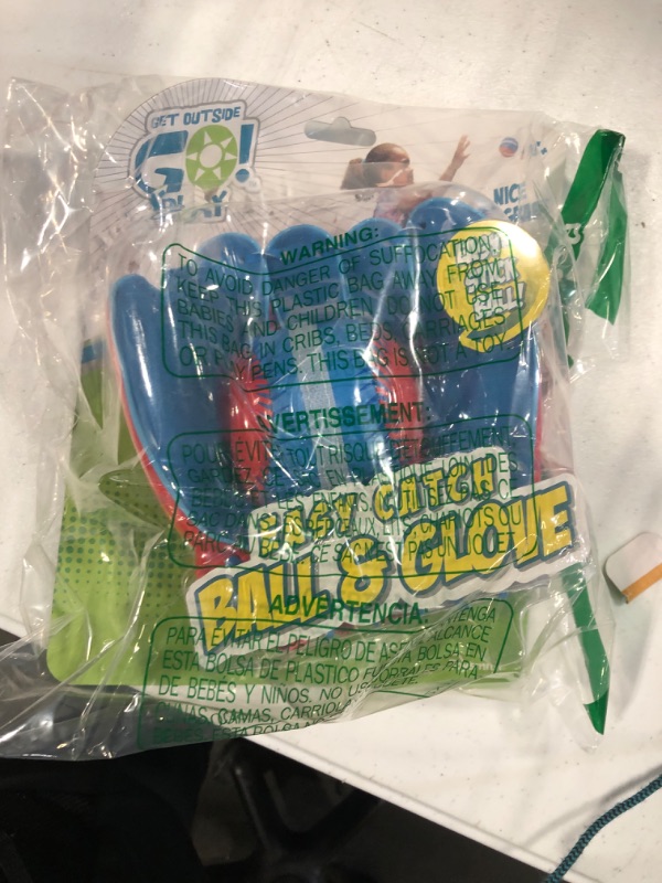 Photo 2 of Get Outside Go! Easy Catch Ball & Glove Set Super Sport Outdoor Active Play Baseball by Toysmith (Packaging May Vary)