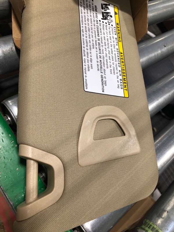 Photo 3 of Dasbecan Beige Left Driver Side Sun Visor with Light Compatible with Honda Accord 2008 2009 2010 2011 2012 Replaces# 83280-TA5-A51ZA 83280TA5A51ZA Beige Left 08-12