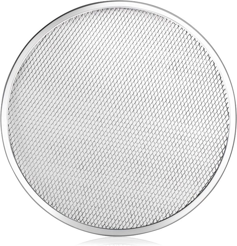 Photo 1 of  Restaurant-Grade Aluminum Pizza Baking Screen, Seamless, Pack of 1