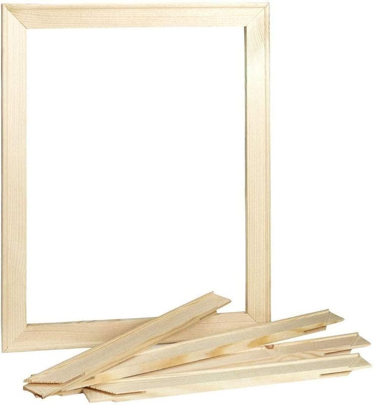 Photo 1 of DIY Solid Wood Canvas Frame Kit, 16 x 20 Inch Canvas Stretcher Bars Frame,Wooden Frame Kit for Oil Painting,Diamond Painting,Canvas Painting, Paint by Numbers, Prints, Posters and Needle Arts Supplies