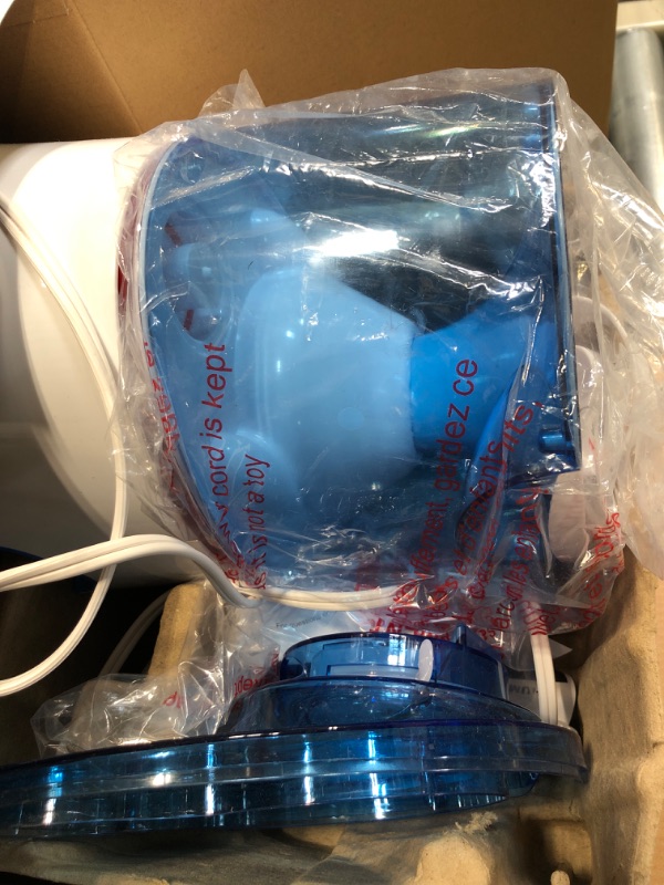 Photo 1 of Crane EE-5202 Inhaler & Warm Mist Humidifier, 0.5 Gallon, Blue & White Blue and White