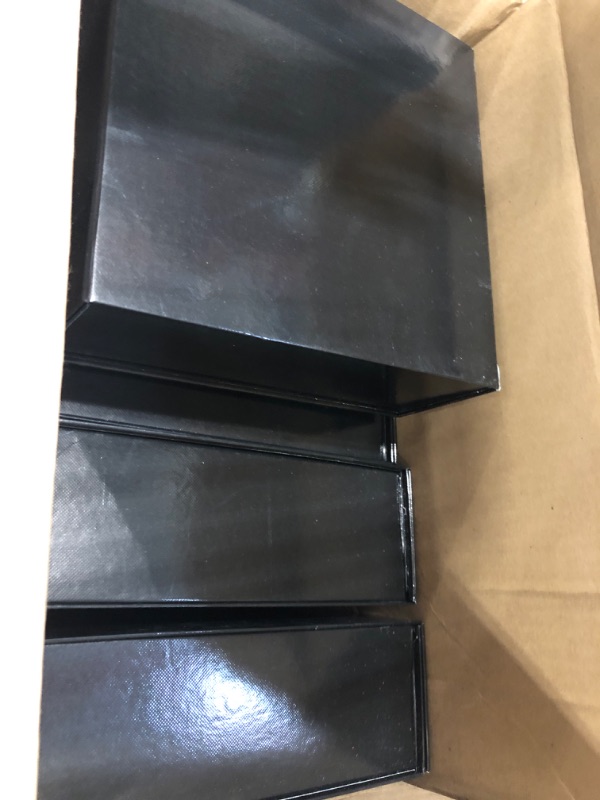 Photo 1 of 6 Pack Proposal Boxes with Lid for Groomsmen, Bridesmaid, 9.5 x 9.5 x 3.5 Inch Square BLACK Magnetic Gift Box for Parties, Retail