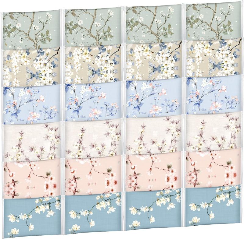 Photo 1 of 24 Packs Travel Size Tissue Pocket Tissues Slim Pack Facial Tissues 3 Ply Tissues Wallet Size Pocket Tissues Packs for Travel Wedding Party Favors, 6 Styles (Colored Flowers