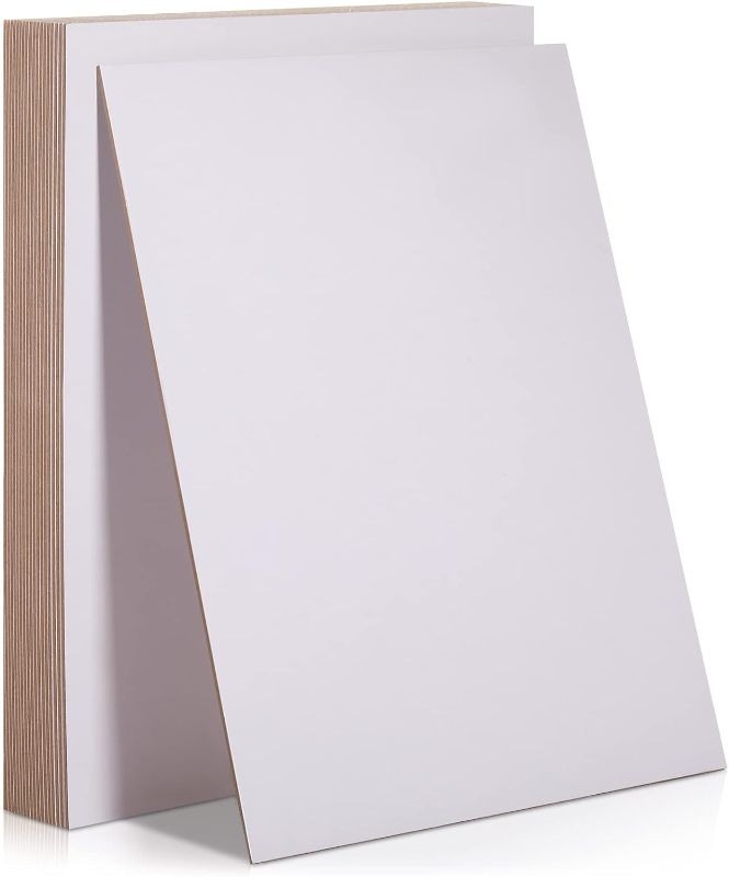 Photo 1 of 20 Pcs Book Board, Binders Board Chipboard Designer Bookboard Kraft Heavy Duty Chipboard Sheets Bookbinding Supplies for Book Binding Cover (White, 11 x 8.5 Inch 22PT)