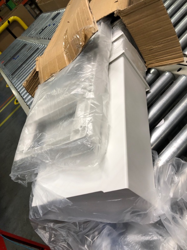 Photo 1 of 20L x 3 Compartment Trash Can with Wheels, 60L/16Gallon Trash Can and Recycling Bin with Lid, Detachable & Press-Open Lid Sorting Trash Can Kitchen Plastic Triple Garbage Can Large Capacity White (3 compartment recycling) 60L/16Gallon (20L x 3 Compartment
