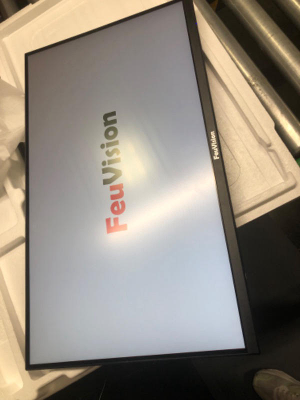 Photo 1 of FeuVision 27 inch Monitor 1080p Full HD, Gaming & Office Computer Monitor, 3-Sided Frameless & Ultra Slim, 75Hz, VESA Mountable, VA Panel, 99% sRGB, Adaptive Sync, HDMI & VGA, Built-in Speakers 27inch 75Hz