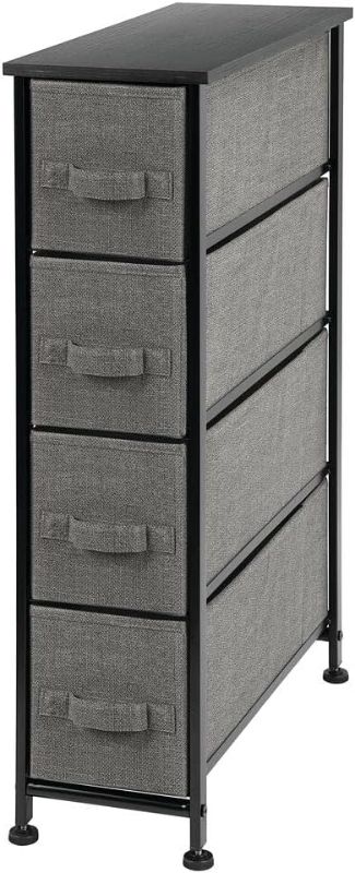 Photo 1 of 4 drawer narrow storage unit charcoal 00130MDC0