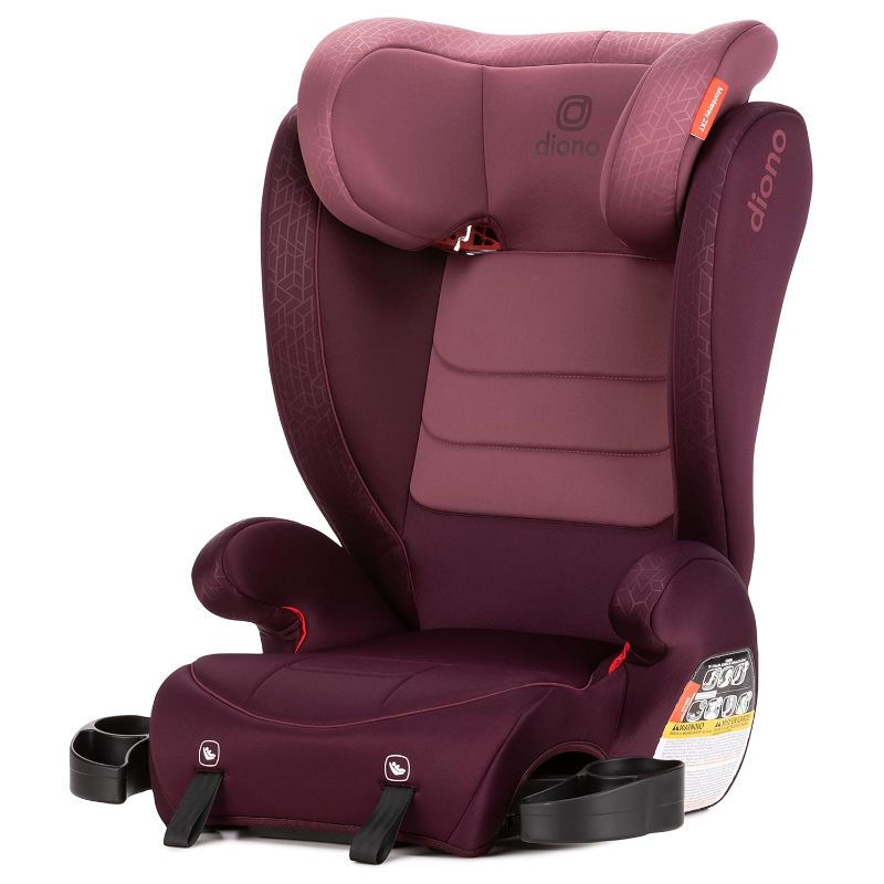 Photo 3 of Diono Monterey 2XT Latch 2 in 1 High Back Booster Car Seat with Expandable Height & Width, Side Impact Protection, 8 Years 1 Booster, Plum