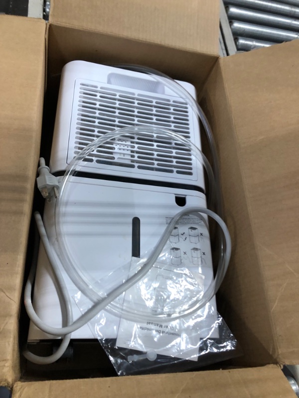 Photo 4 of 1500 Sq. Ft Dehumidifier for Large Room and Basements, HUMILABS 22 Pints Dehumidifiers with Auto or Manual Drainage, 0.528 Gallon Water Tank with Drain Hose, Intelligent Humidity Control, Auto Defrost, Dry Clothes, 24HR Timer 1500 sq.ft