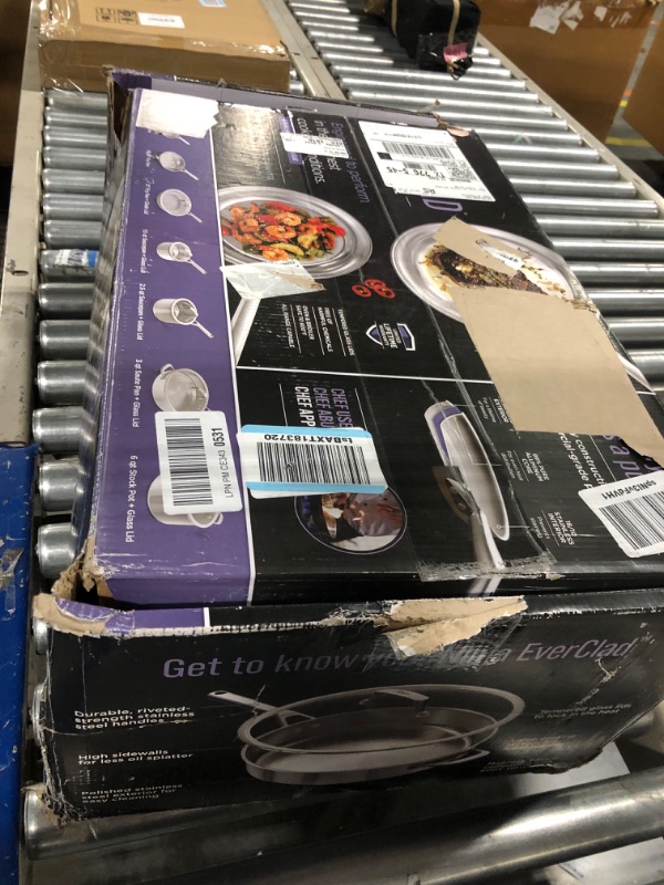 Photo 2 of **USED** Ninja EverClad Stainless Steel Cookware 12 Piece Pots & Pans Set, All Stovetops & Induction, Oven Safe to 600°F, PFAS Free, Tri-Ply Commercial-Grade, C99012