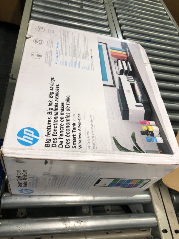 Photo 2 of 4.1 4.1 out of 5 stars 737
HP Smart -Tank 7301 Wireless All-in-One Cartridge-free Ink Printer, up to 2 years of ink included, mobile print, scan, copy, automatic document feeder (28B70A), Gray