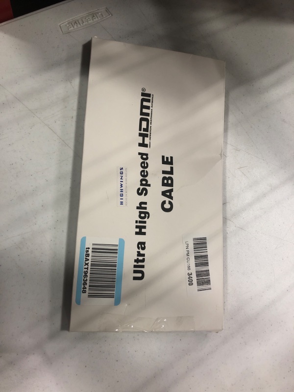 Photo 2 of 10K 8K HDMI 2.1 Cable 2-Pack 6.6FT, Highwings Certified 48Gbps Ultra High Speed Slim HDMI Cord, Support 4K@120Hz 8K@60Hz, HDCP 2.2&2.3, Dynamic HDR,eARC,DTS:X, Compatible with Roku TV/HDTV/PS5/Blu-ray 6.6 feet Grey