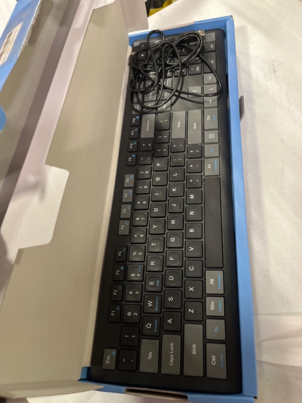 Photo 1 of Rechargeable Wireless Keyboard and Mouse Combo, EDJO 2.4GHz Ultra-Thin Full Size Keyboard, Silent Ergonomic Keyboard Mouse Set for Windows, Mac OS, Android, Compatible with Laptop, Desktop, iMac