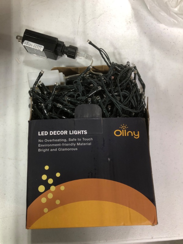 Photo 2 of **OPENED BOX** Ollny Christmas Lights Outdoor String Lights 210ft/640 LED Super Long Multicolor 11 Modes&Timer Remote Waterproof Plug in Fairy Light for Xmas Tree Patio Holiday Indoor Decorations Warm White Warm White & Multicolor 640