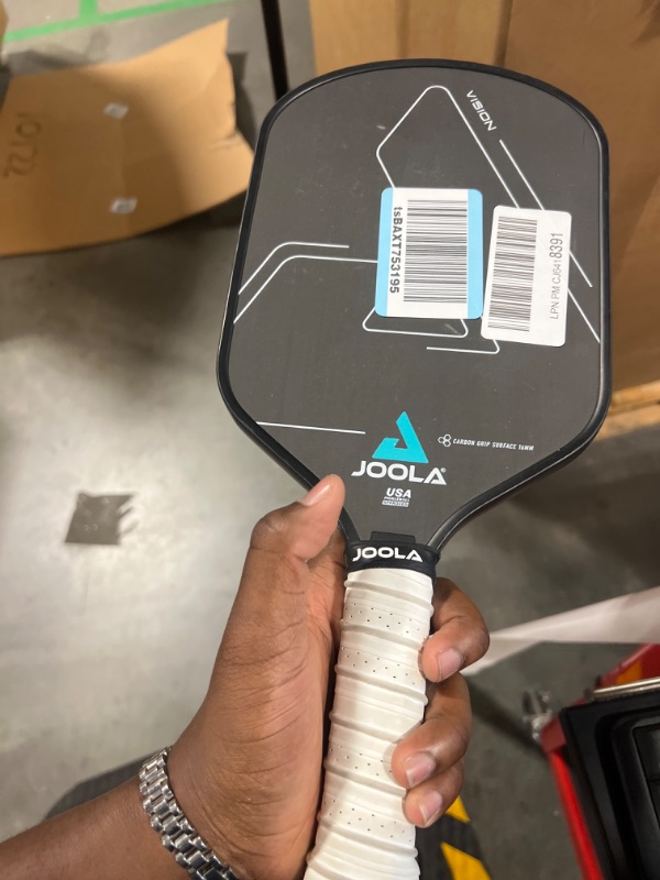 Photo 2 of JOOLA Vision Pickleball Paddle with Textured Carbon Grip Surface Technology for Maximum Spin and Control with Added Power - Polypropylene Honeycomb Core Pickleball Racket Available in 14mm and 16mm Vision 16mm