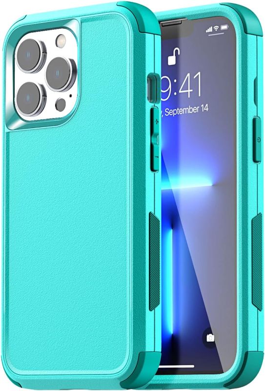 Photo 1 of AICase Rugged Case for iPhone 13 Pro Max/12 Pro Max,Heavy Duty 3-Layer Pocket-Friendly Durable Military Grade Protection Shockproof/Drop Proof Protective Cover for iPhone 13 pro max/12 pro max 6.7”_3