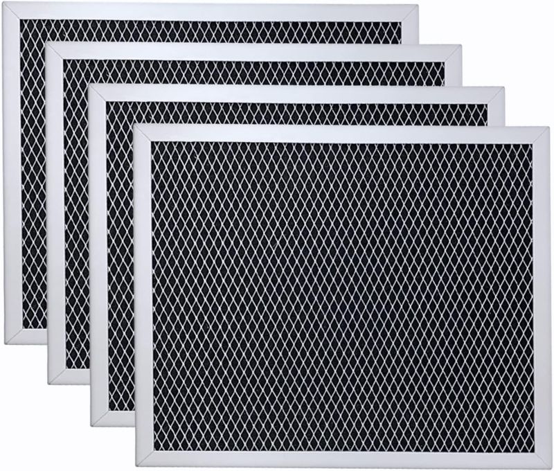 Photo 1 of Amazinpure 4 Pack Range Hood Filter 97007696 Aluminum Charcoal Combo Compatible with Whirlpool W10355450 Broan Nutone 6105C 41F 413023 41000 46000 11000 4341999 4378581 
