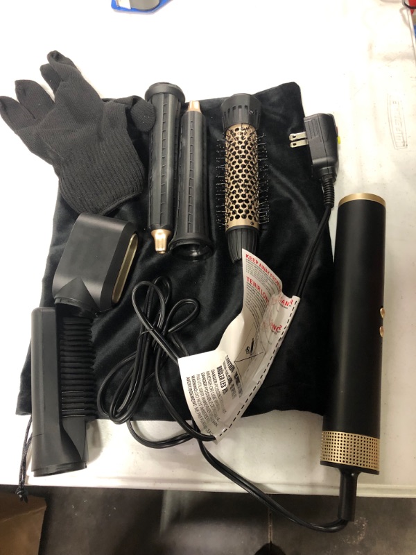 Photo 4 of *** New open box ***
BAUTIA 5 in 1 Hair Wrap Air Styler, Air Styling & Drying System 110,000 RPM High Speed, Hot Air Hair Dryer Brush Set with Two-Side Auto Air Wrap Curlers, Drying Nozzle, Hair Straightener, Round Brush