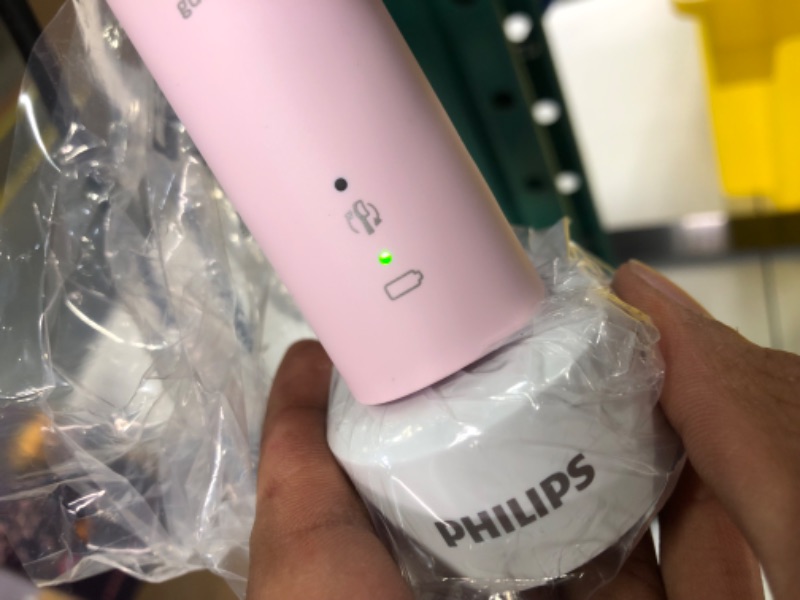 Photo 7 of **new open box**
Philips Sonicare ProtectiveClean 6100 Rechargeable Electric Power Toothbrush, Pink, HX6876/21 Handle Only Pink