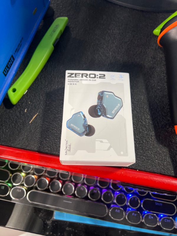 Photo 2 of Linsoul 7Hz x Crinacle Zero:2 in Ear Monitor, Updated 10mm Dynamic Driver IEM, Wired Earbuds Earphones, Gaming Earbuds, with OFC IEM Cable for Musician (Blue)