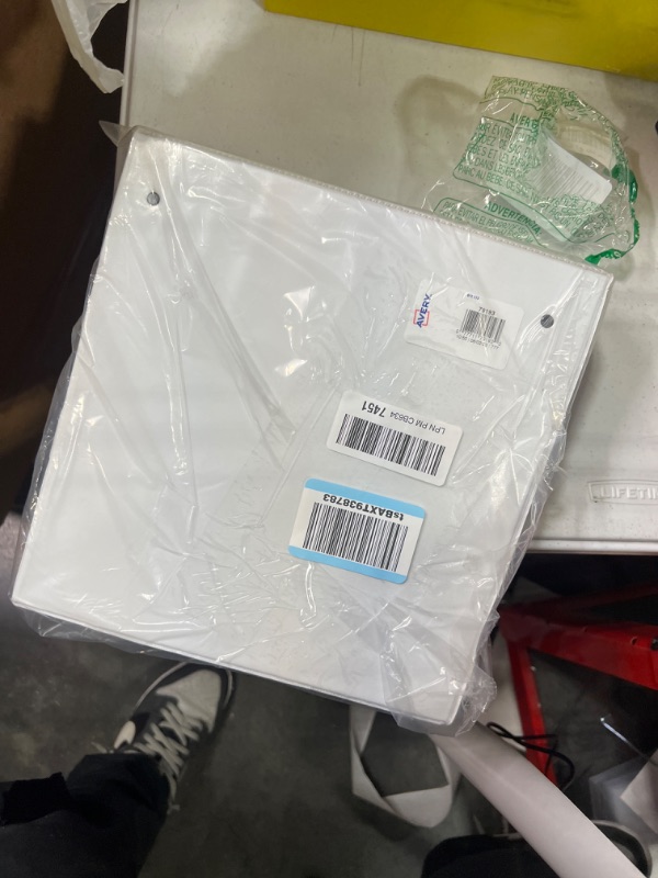 Photo 1 of Avery Heavy-Duty View 3 Ring Binder, 2" One Touch EZD Rings, 1 White Binder (79192) 2" 1 Pack Binder
