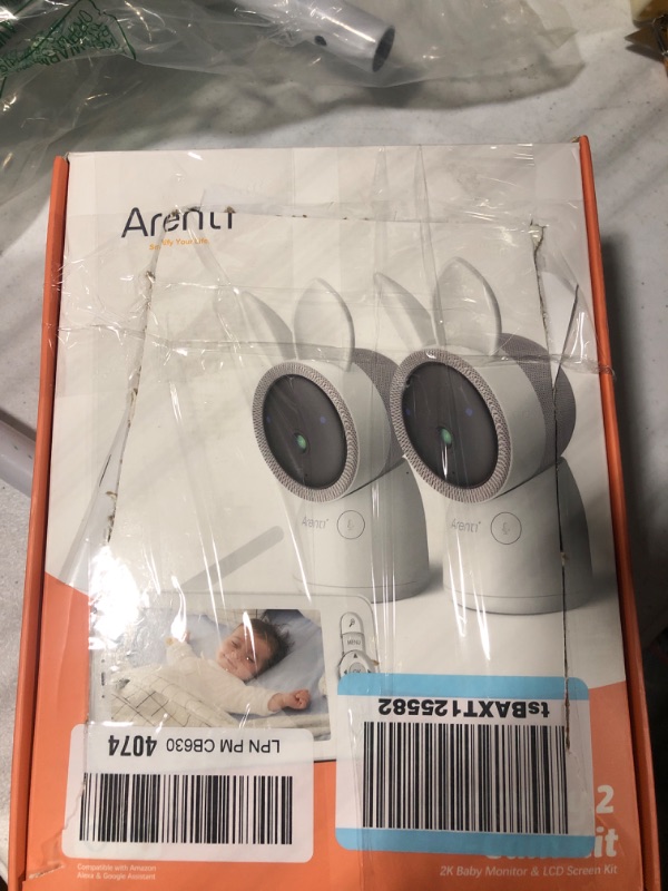 Photo 3 of ARENTI Video Baby Monitor, Audio Monitor with Two 2K Ultra HD WiFi Cameras,5" Color Display,Night Vision,Cry Detection,Motion Detection,Auto Traking,Temp & Humidity Sensor,Two Way Talk,App Control
