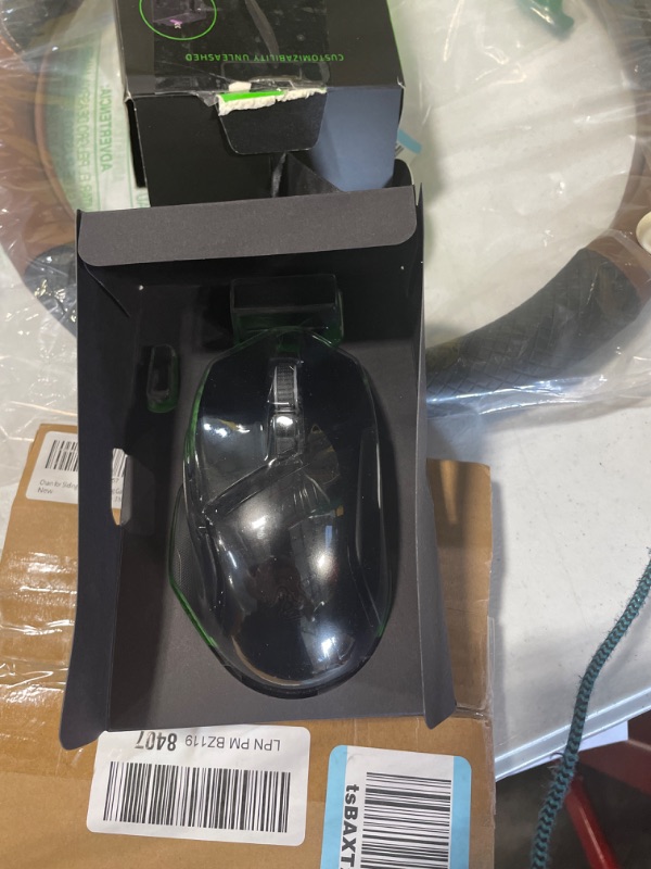 Photo 2 of Razer Basilisk Ultimate Hyperspeed Wireless Gaming Mouse: Fastest Gaming Mouse Switch - 20K DPI Optical Sensor - Chroma RGB Lighting - 11 Programmable Buttons - 100 Hr Battery - Classic Black