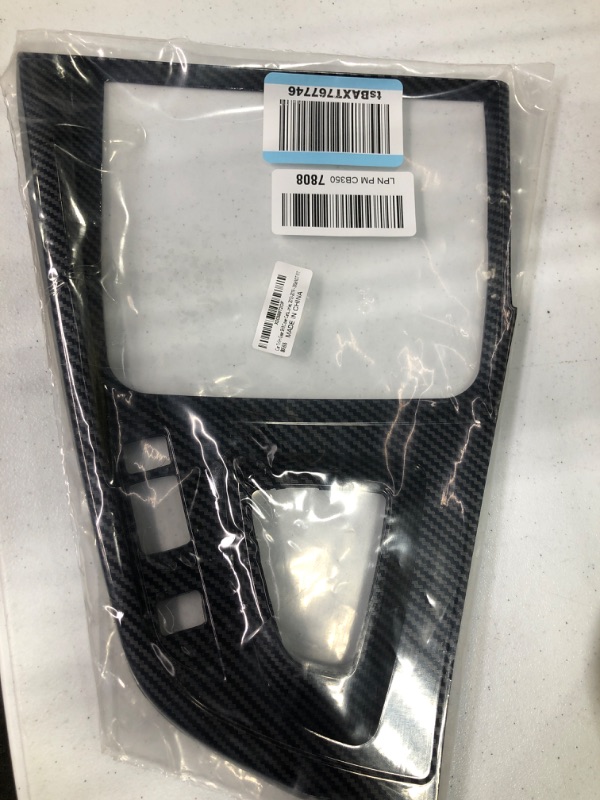 Photo 1 of Car Trim Gear Shift Cover Carbon Style ABS Decal Trim fits for BMW F30 F31 F34 3GT F32 F33 F36 3 4 Series Accessories, 2012-2019 - 330e NOT FIT