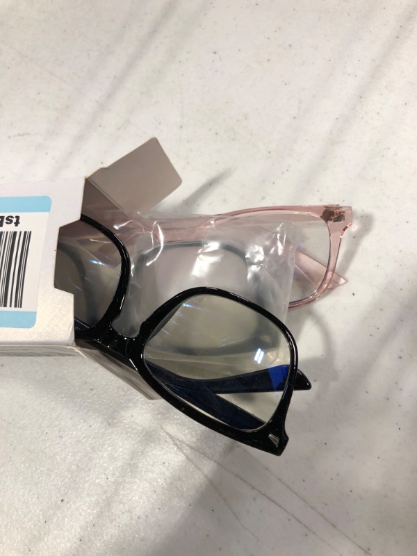 Photo 3 of hunsquer Blue Light Glasses for Women/Men Computer Blue Light Glasses 806803blackdouhuapink