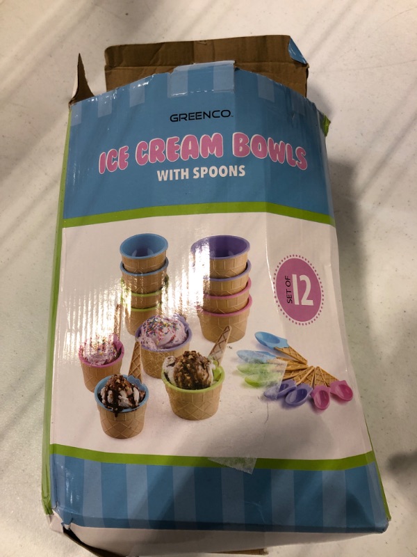 Photo 1 of Children's ice cream bowls with spoons