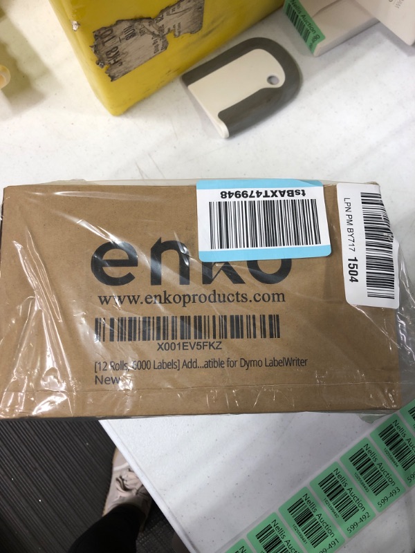 Photo 3 of enKo Compatible for Dymo 30336 Labels (1 x 2-1/8 inches) - 12 Rolls, 6000 Labels for Dymo LabelWriter 450 Turbo Printer and 4XL - Direct Thermal Address, Shipping and Barcode Labels 30336 12 Rolls - 6000 Labels