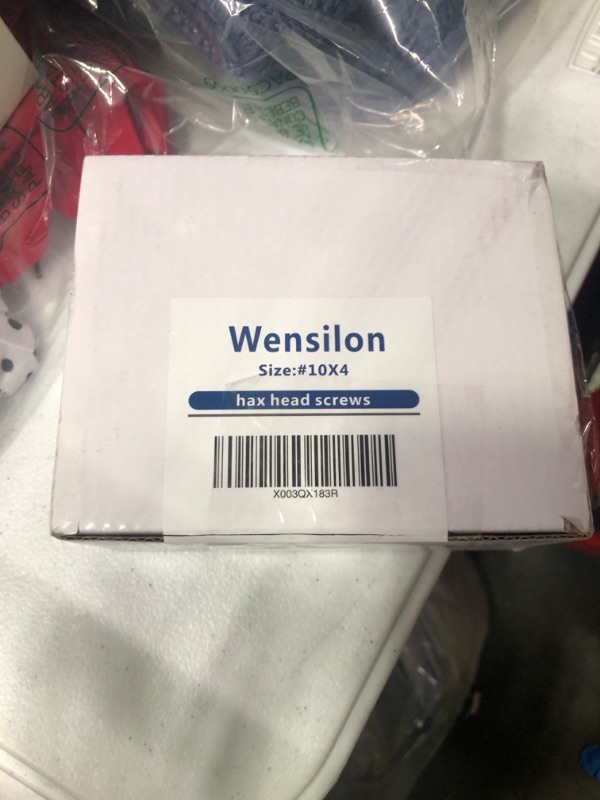 Photo 1 of (100Pcs)#10x4" Self-Tapping Screws for Wood 410 Stainless Steel Hexagon Head Quick Tapping