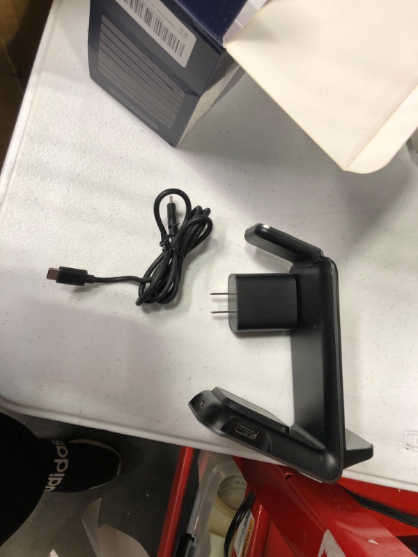 Photo 3 of **USED** Wireless Charging Station for Samsung - Fast Charging Wireless Charger for Galaxy S23 Ultra/S23/S23+/Z Flip/Fold 5/4/3/iphone/Android Phones, Galaxy Watch 6/5 Pro/5/4/3 & Buds.