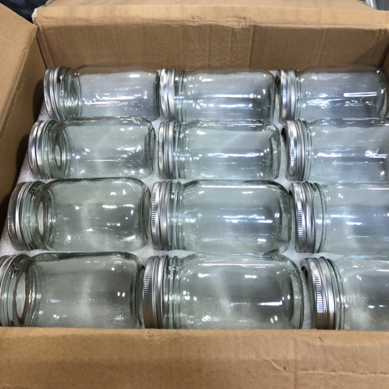 Photo 3 of KAMOTA Mason Jars 12 oz With Regular Lids and Bands