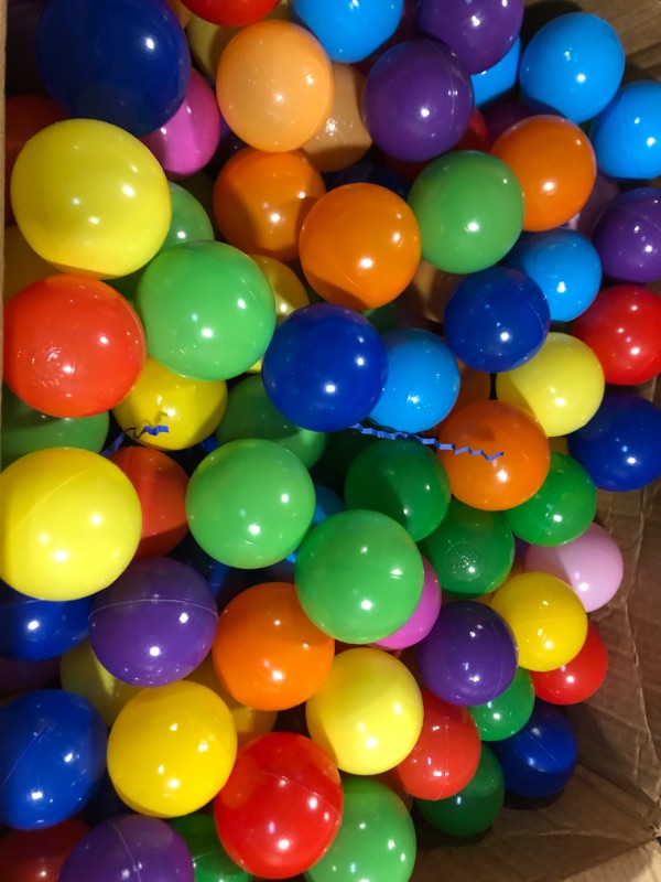 Photo 1 of Click N' Play Ball Pit Balls for Kids, Plastic Refill Balls, 200 Pack, Phthalate and BPA Free, Includes a Reusable Storage Bag with Zipper, Bright Colors, Gift for Toddlers and Kids