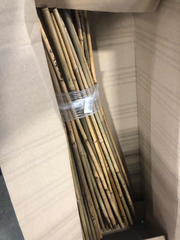 Photo 3 of 50Pcs Garden Stakes, 0.32''-0.4''/3 FT Bamboo Plant Support Stakes for Indoor Outdoor Plants, Bamboo Sticks, Poles Trellis for Tomato Vegetables Beans Trees Potted Climbing Plants 3FT