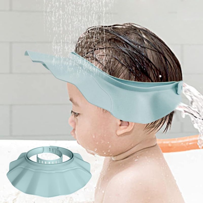 Photo 1 of Baby Shower Cap Hat Safe Shampoo Shower Bathing Protection Soft Adjustable Bath Head Cap Visor for Washing Hair Head Eye Ear Shampoo Caps for Toddler,Baby,Kids,Children,Makes the Baby Bath More Fun